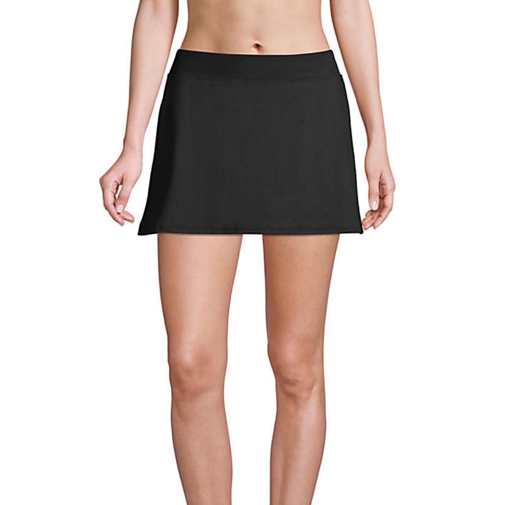 Women's Land End Black Swim Skirt Size 16